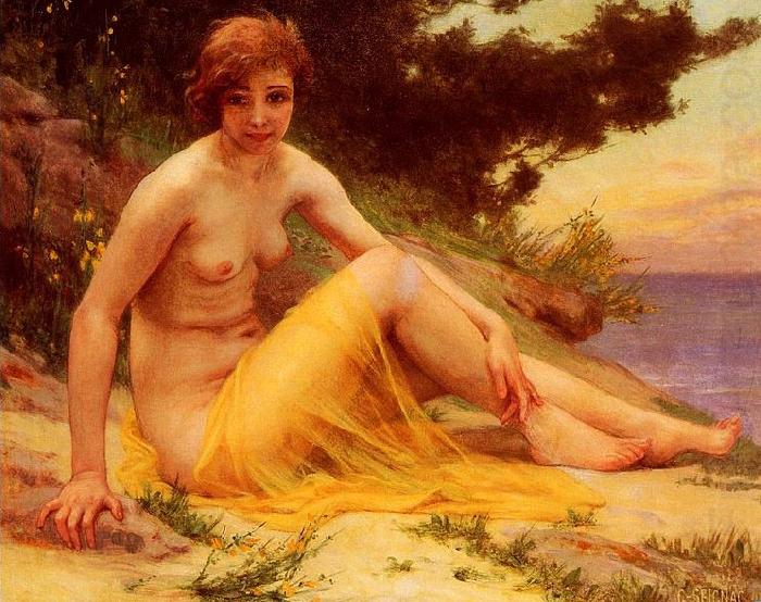 Nude on the Beach, Guillaume Seignac